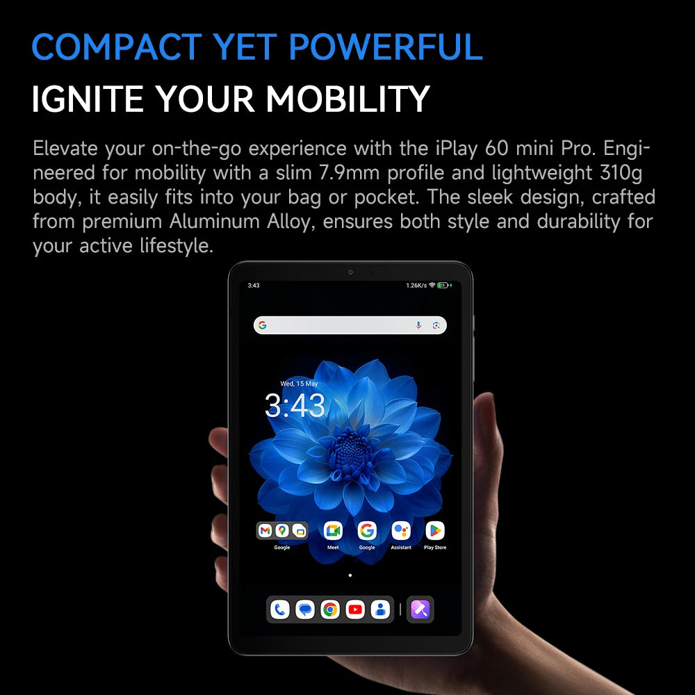 Alldocube iPlay 60 Mini Pro Tablet 8.4inch Android14 16GB(8GB+8GB) RAM 256GB ROM FHD 1920x1200 Dual SIM 4G LTE 6050mAh Battery