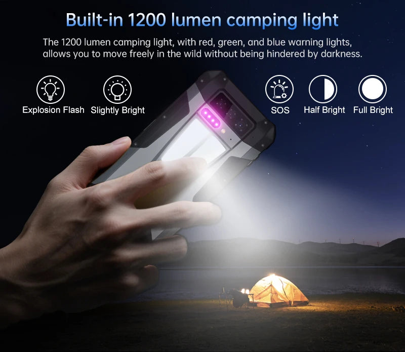 8849 Tank 4 Unihertz Rugged Smartphone Projector 720P 100 Lumens 6.78'' AMOLED 512G Android14 11600mAh 5G Dimensity 7300 120Hz