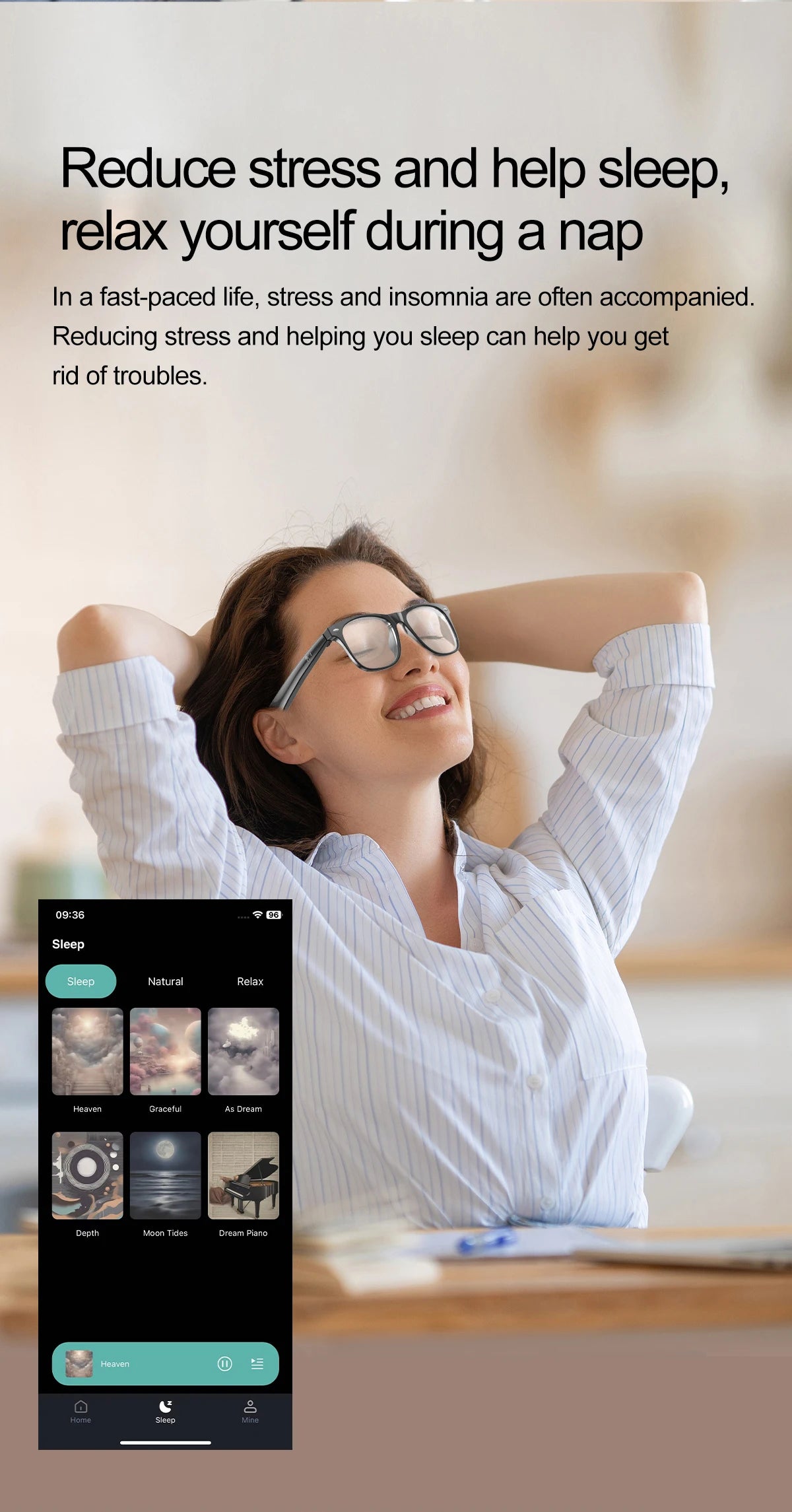 W100 Smart Glasses 163 Online Language AI Automatic Dialogue Translation Bluetooth Glasses with Speaker Sports UV Protection New