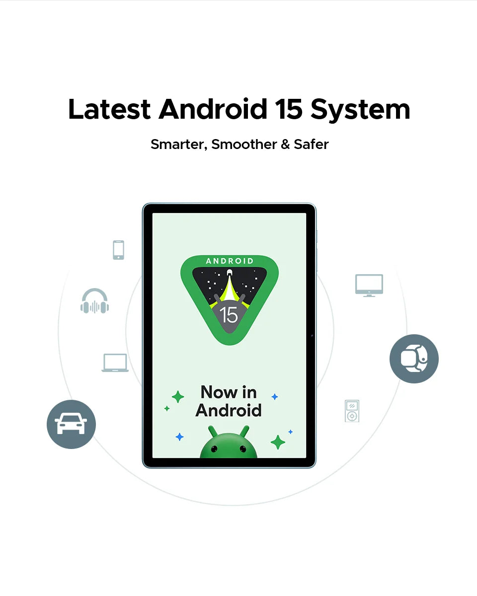 【Brand+】Doogee Tab A9 Pro+ Tablet Pc 11-Inch Android 15 30Gb Ram(6+24) 128Gb Rom 8580Mah Battery Widevine L1 Support