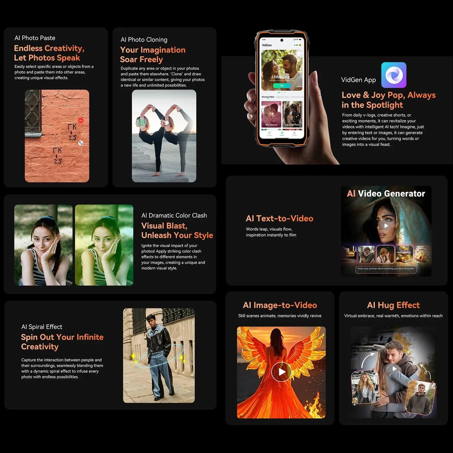 Blackview Oscal Pilot 3 5G AI Rugged Phone 12GB+256GB 6.78" 2.4K Display 7500Amh Battery Android 15 MTK 6300 5G NFC Smartphone