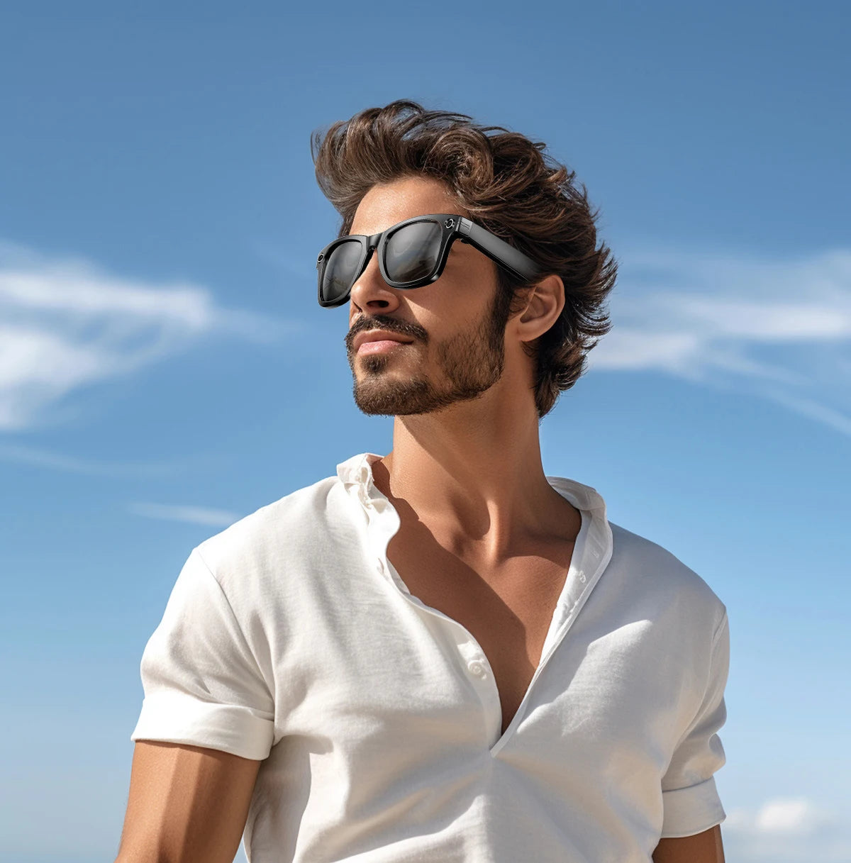 Smart Glasses 800W Pixel HD Camera Bluetooth Call Video Recording AI intelligent Real-time translation Object recognion Sunglass