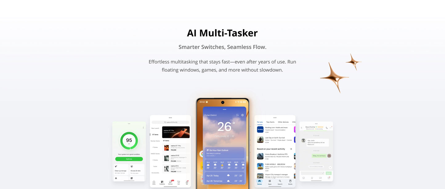 realme 15 Pro 5G Smartphone Snapdragon 7 Gen 4 Processor Triple 50MP Camera 6.8" 144Hz 4D Curve+ AMOLED Display 7000mAh Battery