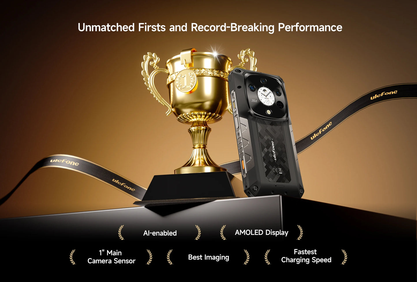 Ulefone Armor 28 Pro 5G AI Rugged Phone 512GB ROM Smartphone 120W MTK Dimensity 7300 10600mAh 6.67”AMOLED 64MP Mobile phone