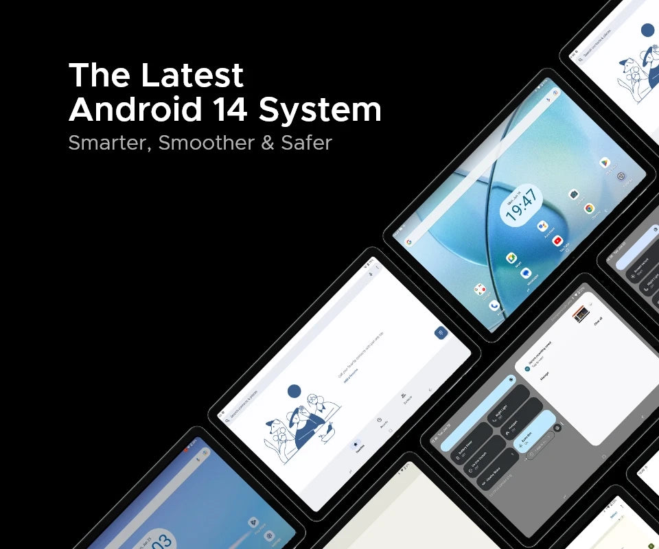 DOOGEE T40 Android Tablet 14 11 ''IPS 2.5K 8GB RAM 512GB ROM Helio G99 8580mAh 18W Charge Face Unlock 7.6mm ultra-thin Tablet