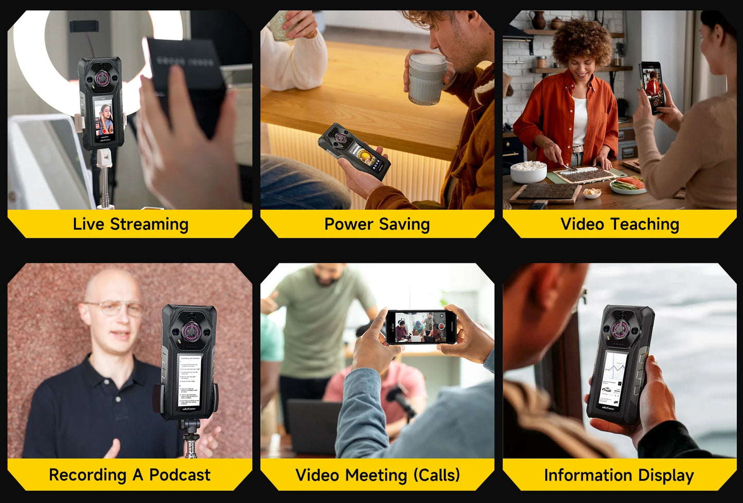 Ulefone Armor 30 Pro 5G Rugged Phone Android 14 Smartphone 6.9" 120Hz 32GB+512GB 12800mAh Night Camera 64MP NFC 66W