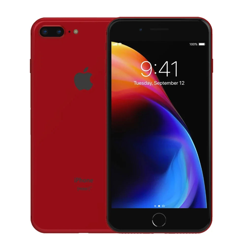Original iPhone 8 Plus 4G LTE Mobile Phone 5.5" Retina Display 64GB/256GB ROM 12MP A11 Bionic Chip Hexa-Core Smart Phone