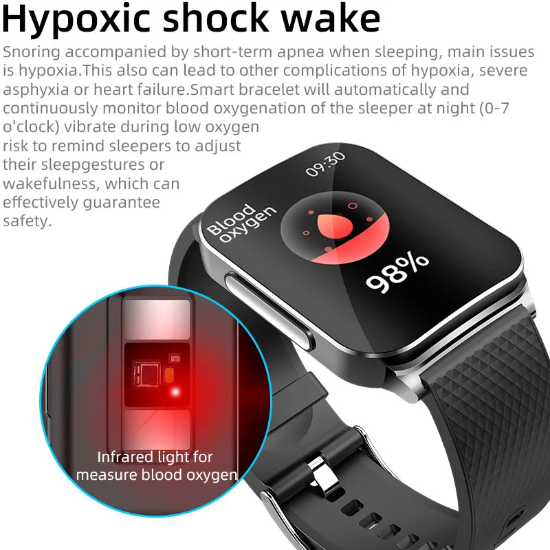 2025 New ECG+HRV Smart Watch Men Women Heart Rate Blood Pressure Body Temperature Sleep Monitor Fitness Pedometer Sports Watch