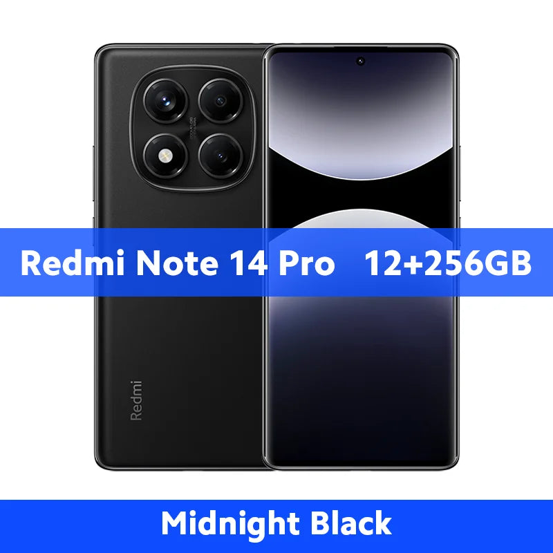 FR Warehouse Xiaomi Redmi Note 14 Pro 4G Smartphone Global Version 5500mAh 6.67" AMOLED MediaTek Helio G100-Ultra 200MP Camera