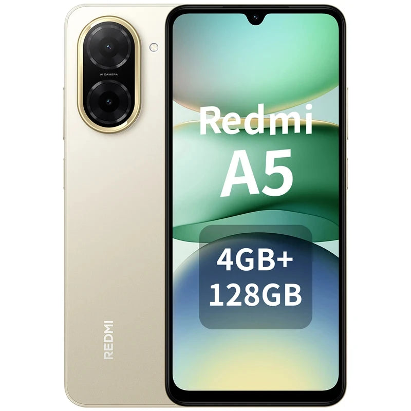 Global Version Xiaomi Redmi A5 Smartphone 32MP AI dual camera 6.88 "120hz Display Seite Finger abdruck 5200mah Schnel