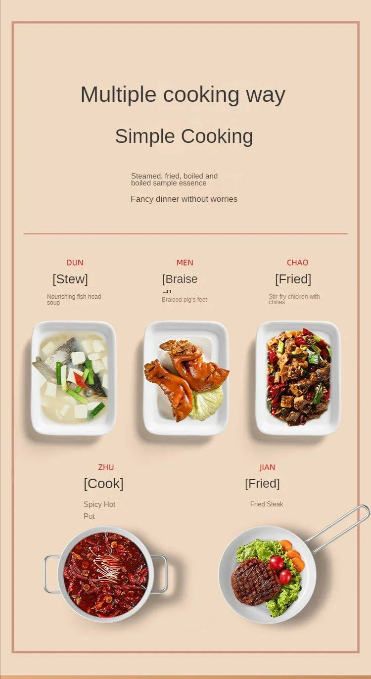 Electric Induction Cooker Boiler Waterproof Stir-Fry Cooking Plate Intelligent Hot Pot Stove Cooktop Burner Cooking Machine