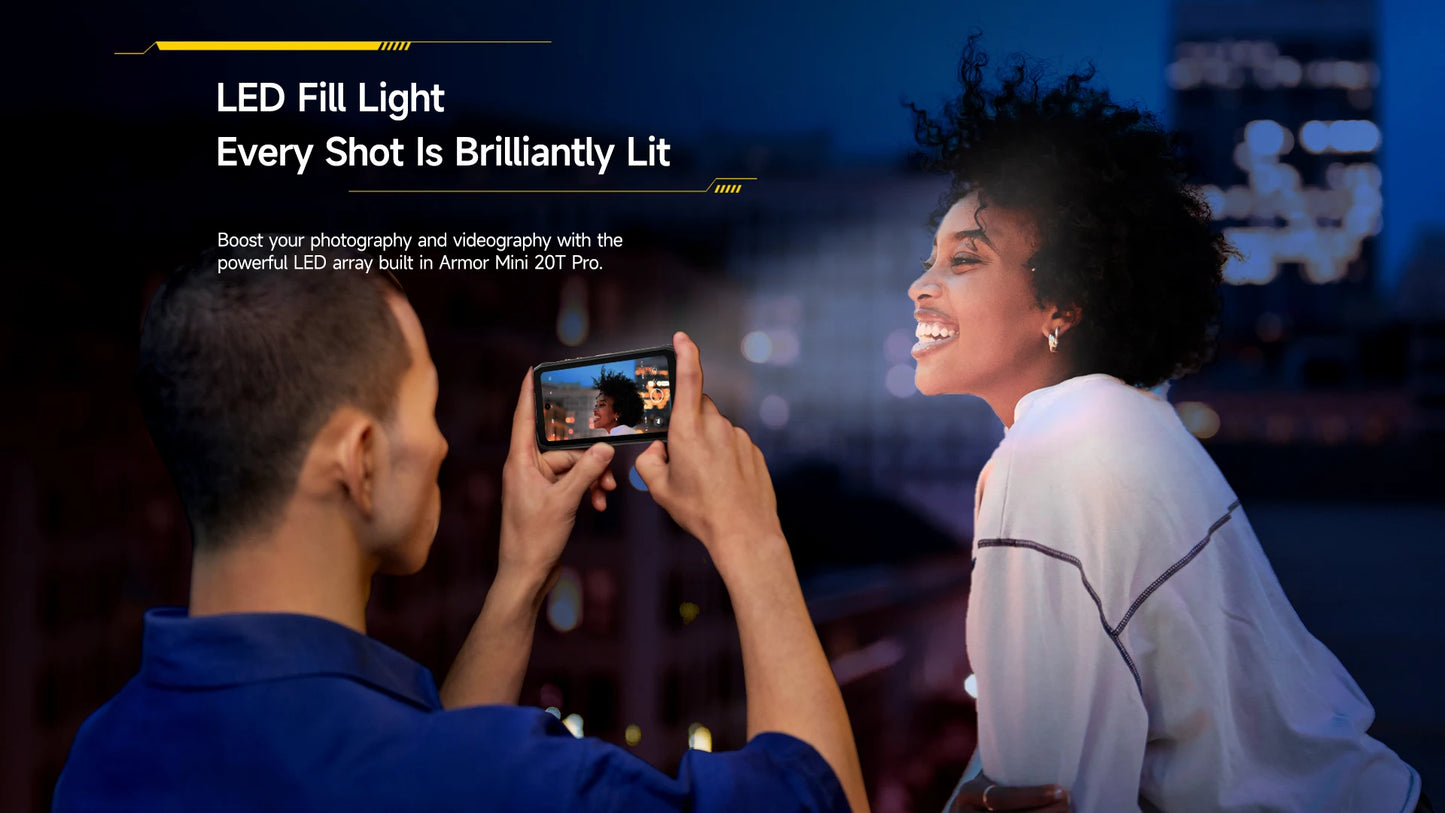 Ulefone Armor Mini 20T Pro 5G THERMAL BY FLIR® 4.7" Rugged Phone Android 14 Smartphone 256GB ROM Mobile Phone Thermal lmaging