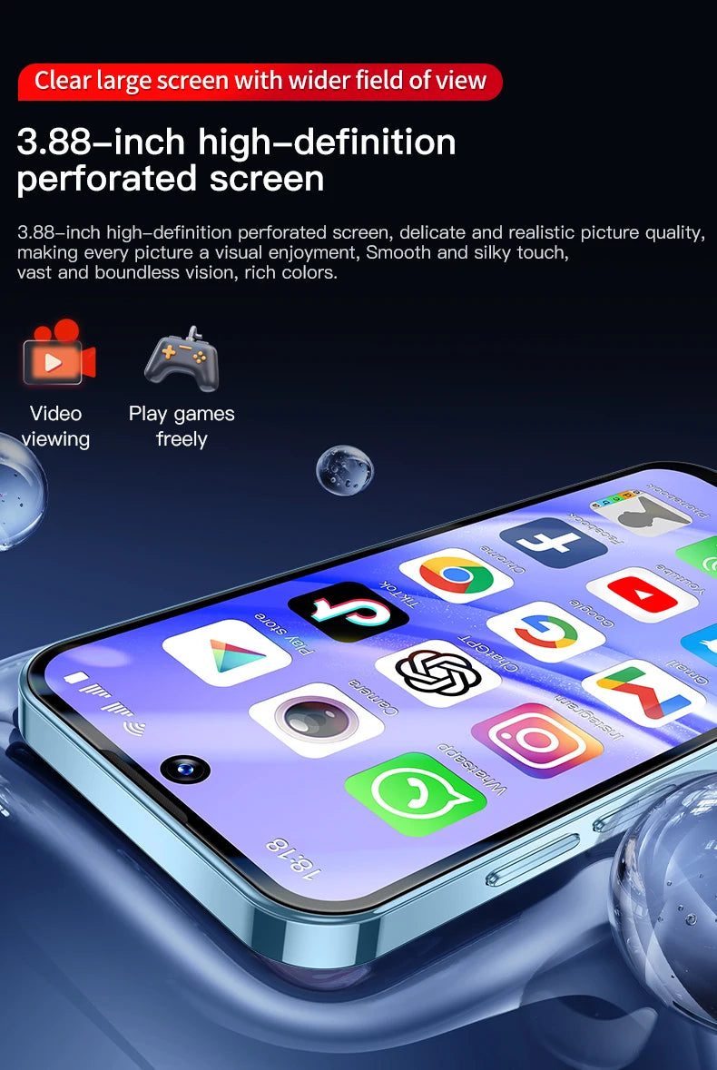 SOYES XS19 Pro 3GB RAM 32GB ROM Android 12.0 Smartphone 1950mAh Face ID 4G LTE Type-C OTG 3.88‘’ Screen Small Phone