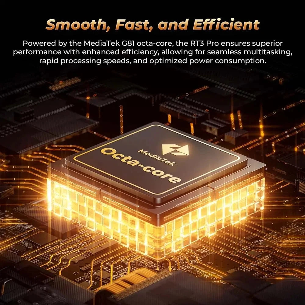 OUKITEL RT3 Pro Rugged Tablet PC 4GB+128GB 8.0'' Android 14 MediaTek G81 Octa Core 48MP Camera 5150mAh 33W Tablet PC