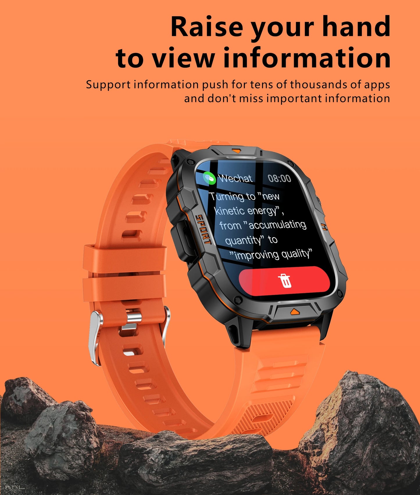 2025New Rugged Military GPS Track Smart Watch Men Bluetooth Call 5ATM Waterproof Flashlight Outdoor Sports SmartWatch For Xiaomi