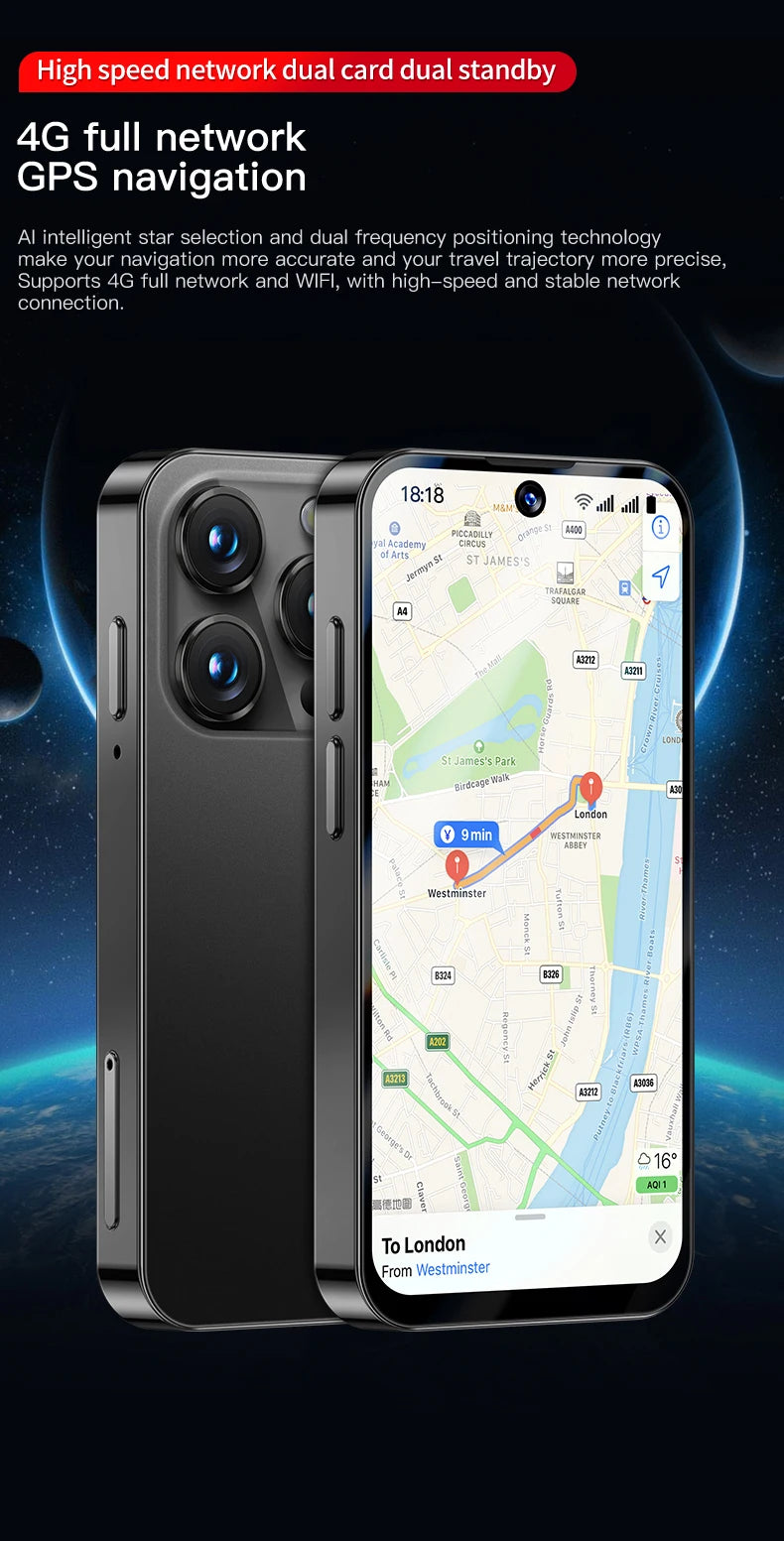 SOYES XS19 Pro 3GB RAM 32GB ROM Android 12.0 Smartphone 1950mAh Face ID 4G LTE Type-C OTG 3.88‘’ Screen Small Phone