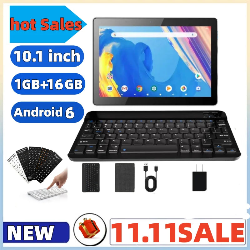 Hot New Sales 1GB RAM 16GB ROM 6103 Android 6.0 Tablet PC 10.1 INCH CPU RK3188 Quad Core 1024*600 IPS WIFI