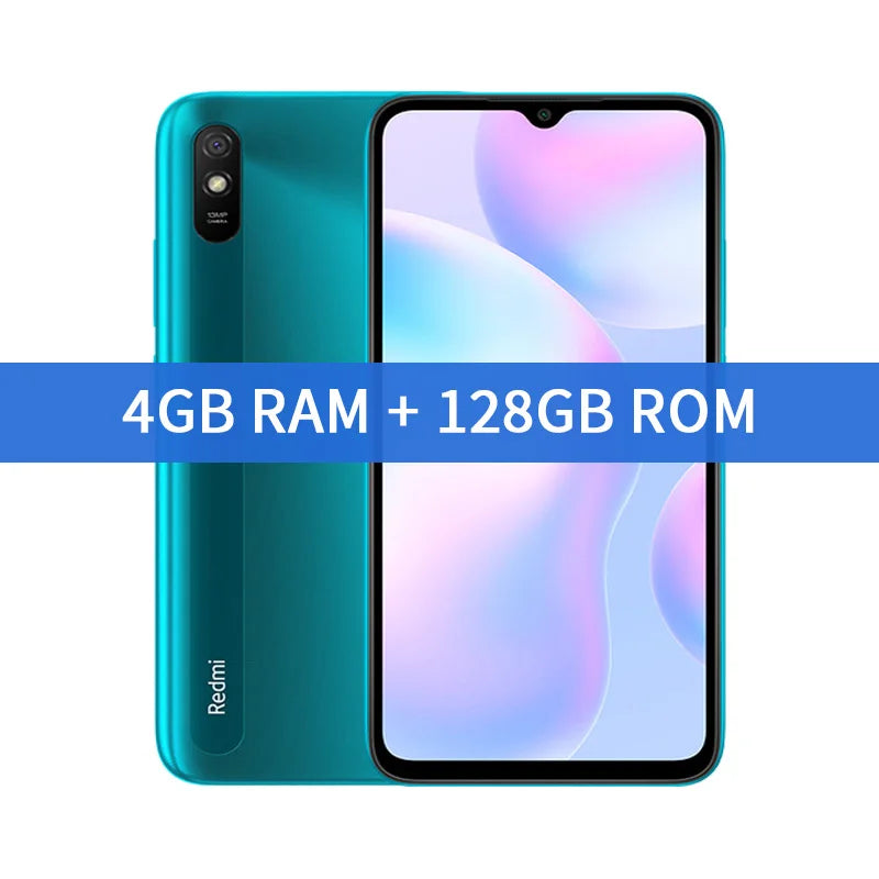 Smartphone Xiaomi Redmi 9A Global Rom 64GB/128GB Cellphone 5000mAh 6.53 inch MTK Helio G25 Octa Core 13MP Smart phone CN Version