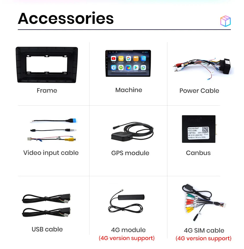 AWESAFE PX9 Car Radio Autoradio for Fiat 500L 2012-2017 Wireless Carplay Screen Android Auto Stereo GPS Navi FM RDS BT SWC