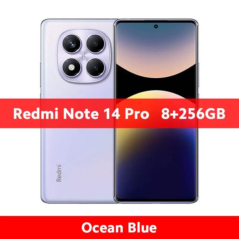 FR Warehouse Xiaomi Redmi Note 14 Pro 4G Smartphone Global Version 5500mAh 6.67" AMOLED MediaTek Helio G100-Ultra 200MP Camera