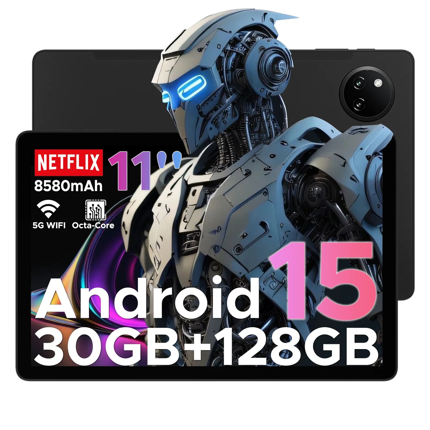 【Brand+】Doogee Tab A9 Pro+ Tablet Pc 11-Inch Android 15 30Gb Ram(6+24) 128Gb Rom 8580Mah Battery Widevine L1 Support