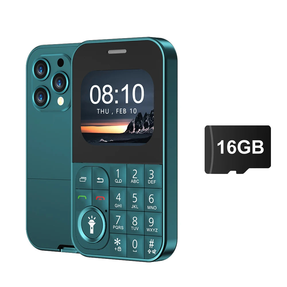 SERVO V9 Small Mobile Phone 2 SIM Cards Magic Voice Speed Dial MP4 Player Rear Camera Flashlight FM Radio 2G GSM Mini Cellphones