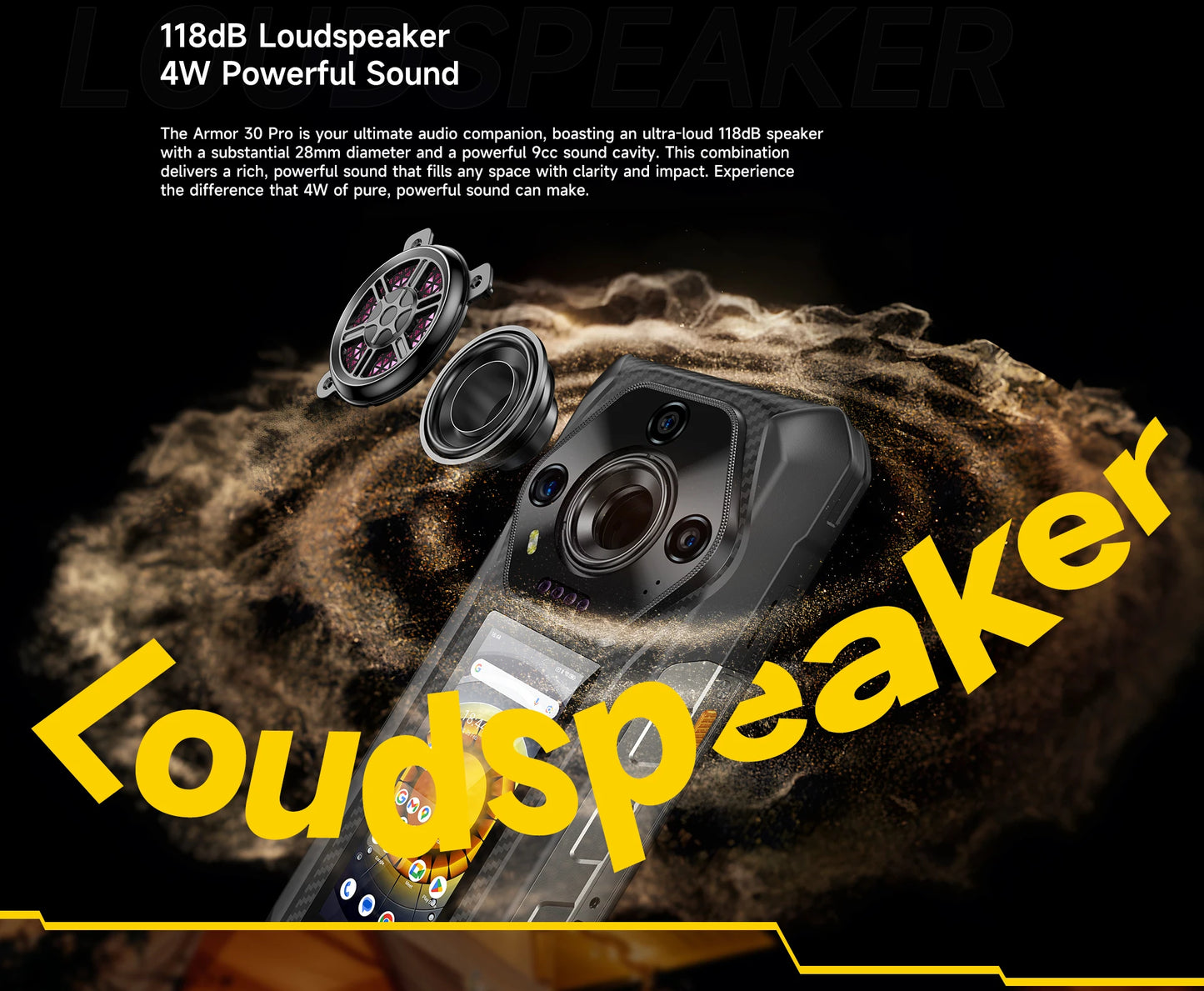 【World Premiere】Ulefone Armor 30 Pro 5G Rugged Phone Android 14 Smartphone 6.9" 120Hz 32GB+512GB 12800mAh Night Camera 64MP NFC