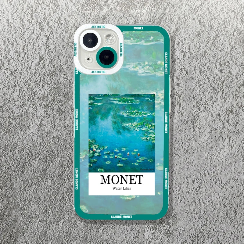 Claude Monet Arts Case For Samsung Galaxy S23 S22 S21 FE Plus Ultra Silicone A14 A34 A54 A13 A23 A33 A53 A32 A52 A52S 5G Cover
