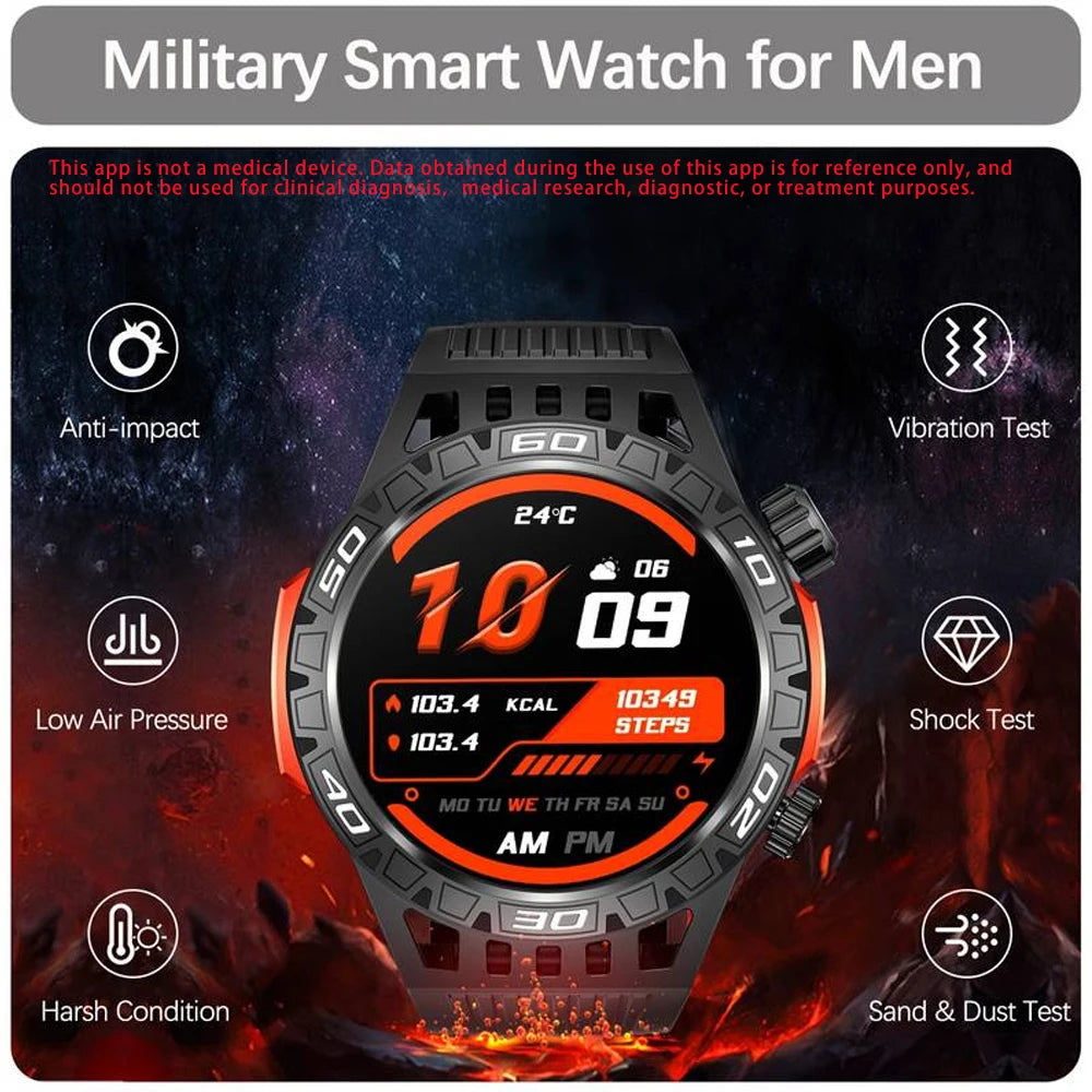 SENBONO Smart Watch Men With Lighting Compass Sport Fitness Tracker IP68 Waterproof Bluetooth Call Smartwatch For Android IOS