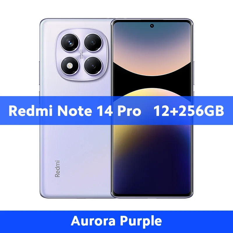 FR Warehouse Xiaomi Redmi Note 14 Pro 4G Smartphone Global Version 5500mAh 6.67" AMOLED MediaTek Helio G100-Ultra 200MP Camera