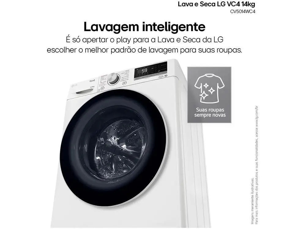 Lava and Dry LG 14kg Smart VC4 CV5014WC4 with-220V