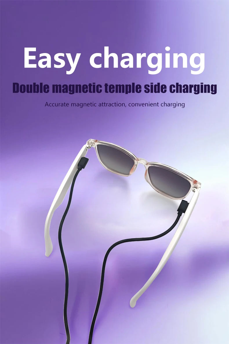 GS03 Smart Glasses for Men BT Sunglasses Earphone Outdoor Sports UV400 Polarized Anti Blue Light Lens IPX5 Intelligent Glass