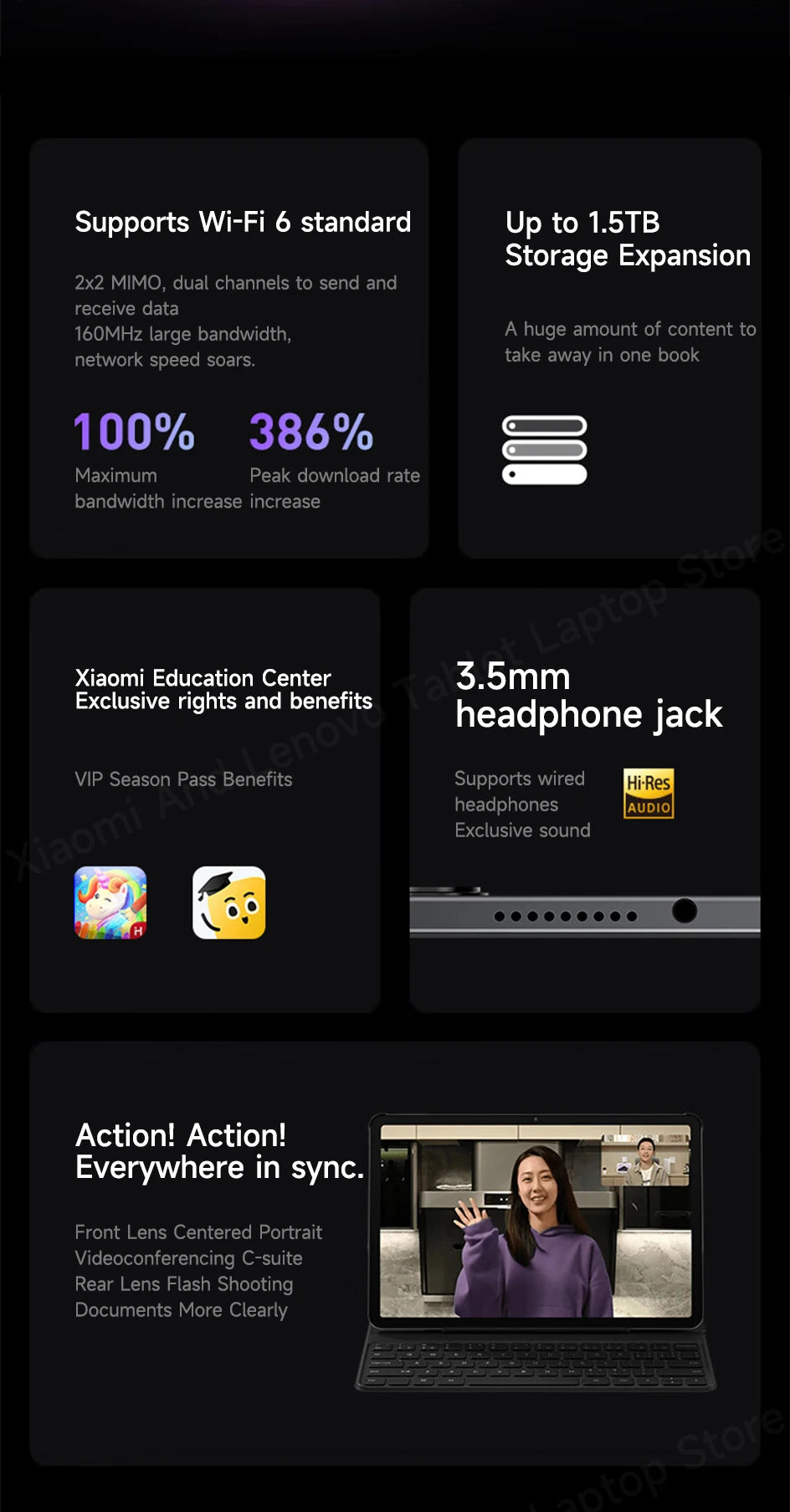 Xiaomi Tablet Chinese Rom Redmi Pad Pro 2024 12.1“ 2.5K 120Hz Snapdragon 7s Gen 2 10000mAh Quad speakers Dolby Atmos Tablet Pc