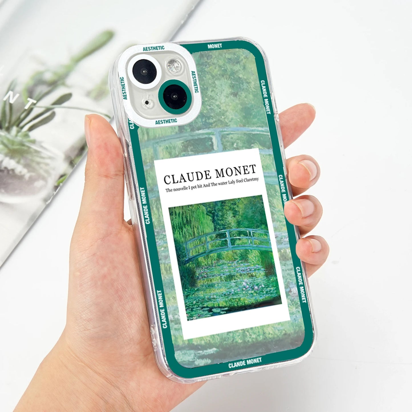 Claude Monet Arts Case For Samsung Galaxy S23 S22 S21 FE Plus Ultra Silicone A14 A34 A54 A13 A23 A33 A53 A32 A52 A52S 5G Cover