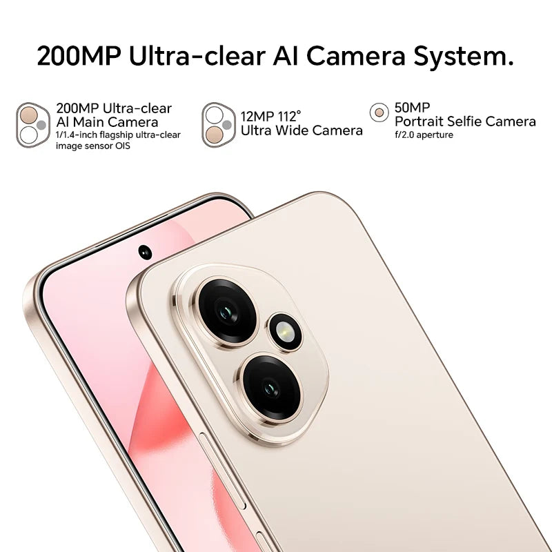 2025 New HONOR 400 5G Global Version Smartphone 6.55'' AMOLED Screen 200MP Camera 6000 mAh 100W SuperCharge OTG NFC