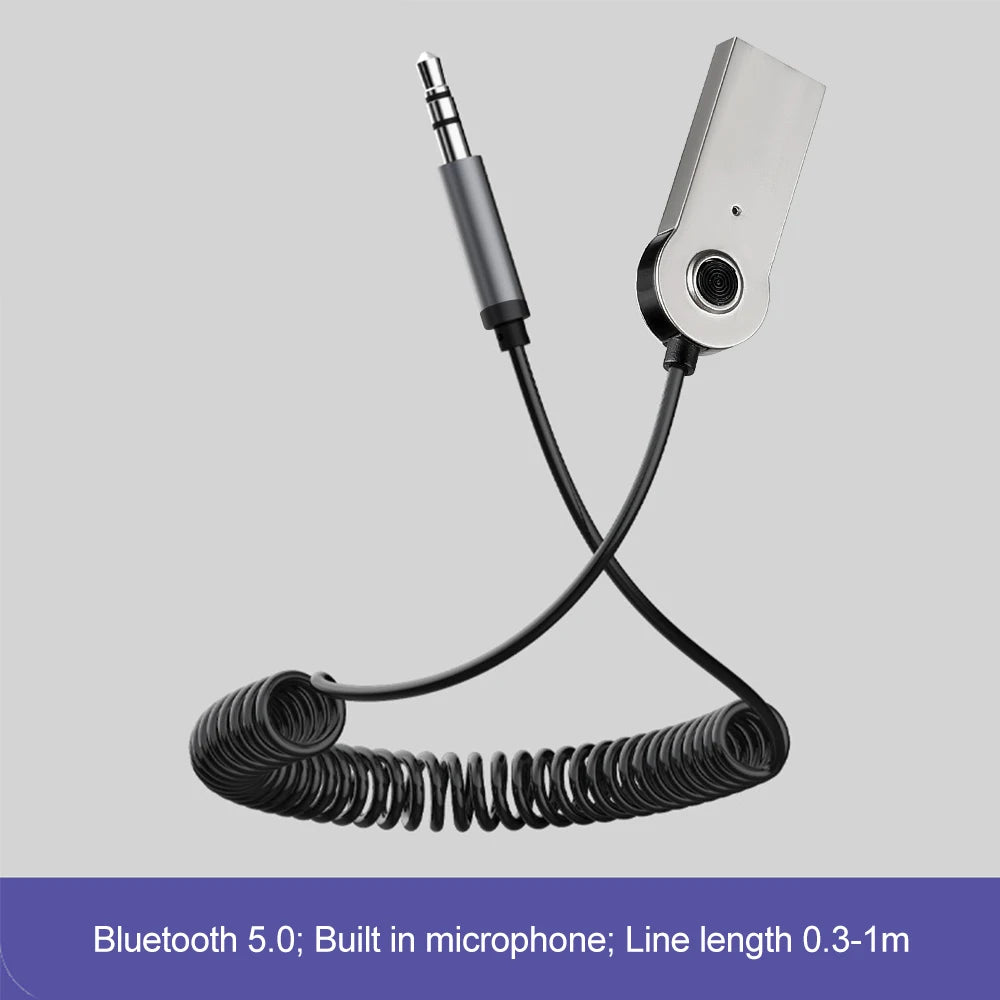 Bluetooth Audio Receiver Stereo Dongle USB To 3.5mm Jack Car Audio Aux Wireless Adapter Handsfree For Car Receiver BT Transmit