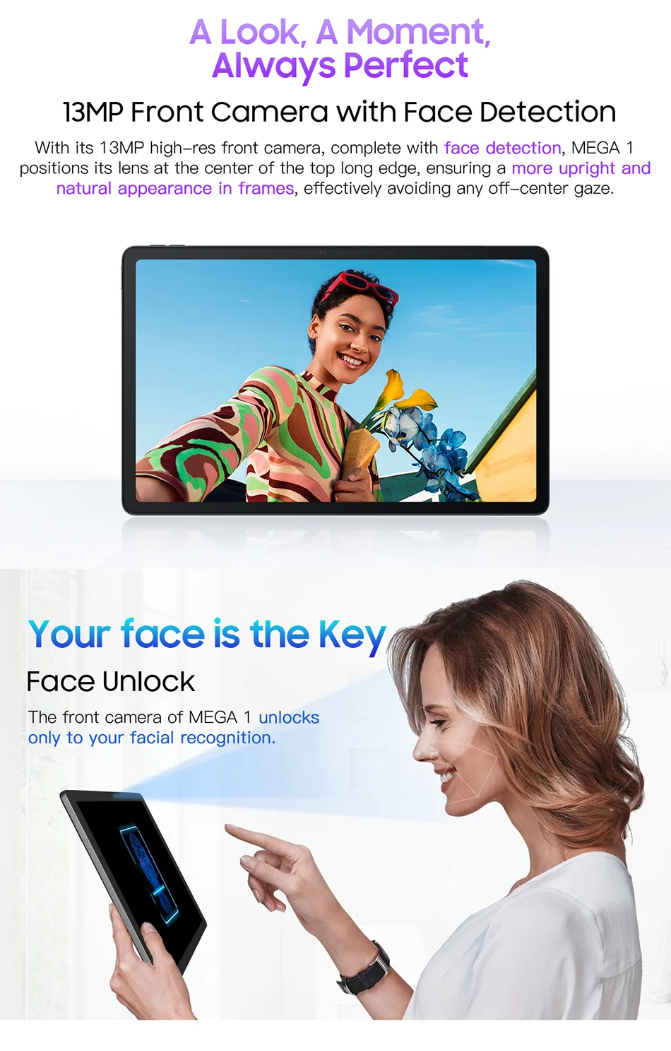 MEGA 1 Tablets Blackview 11.5 inch 2.4K 120Hz Display 8GB/12GB 256GB 50MP Camera 33W Fast Charging 8800mAh Battery MTK Helio G99