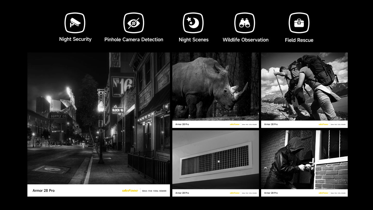 Ulefone Armor 28 Pro 5G AI Rugged Phone 512GB ROM Smartphone 120W MTK Dimensity 7300 10600mAh 6.67”AMOLED 64MP Mobile phone