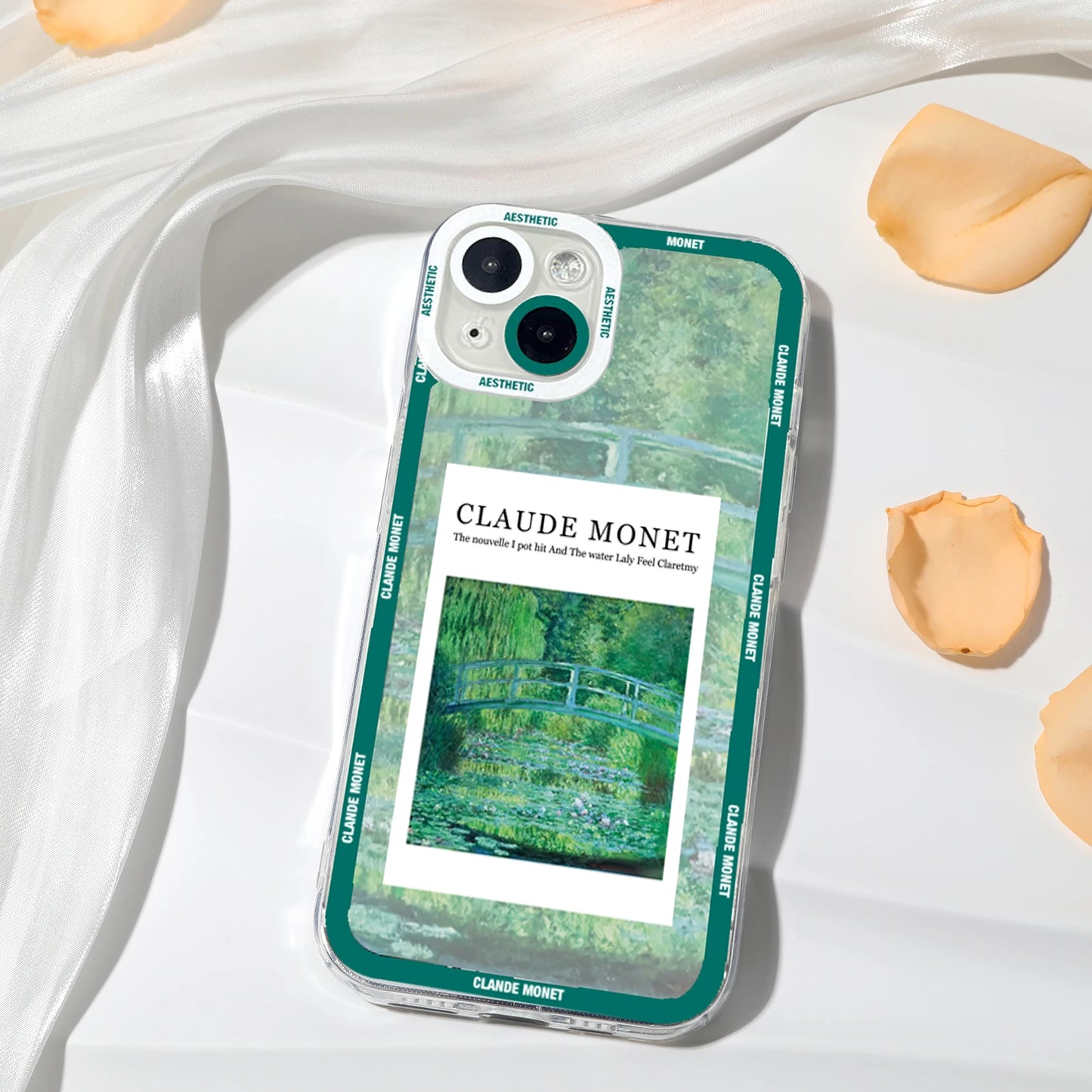 Claude Monet Arts Case For Samsung Galaxy S23 S22 S21 FE Plus Ultra Silicone A14 A34 A54 A13 A23 A33 A53 A32 A52 A52S 5G Cover