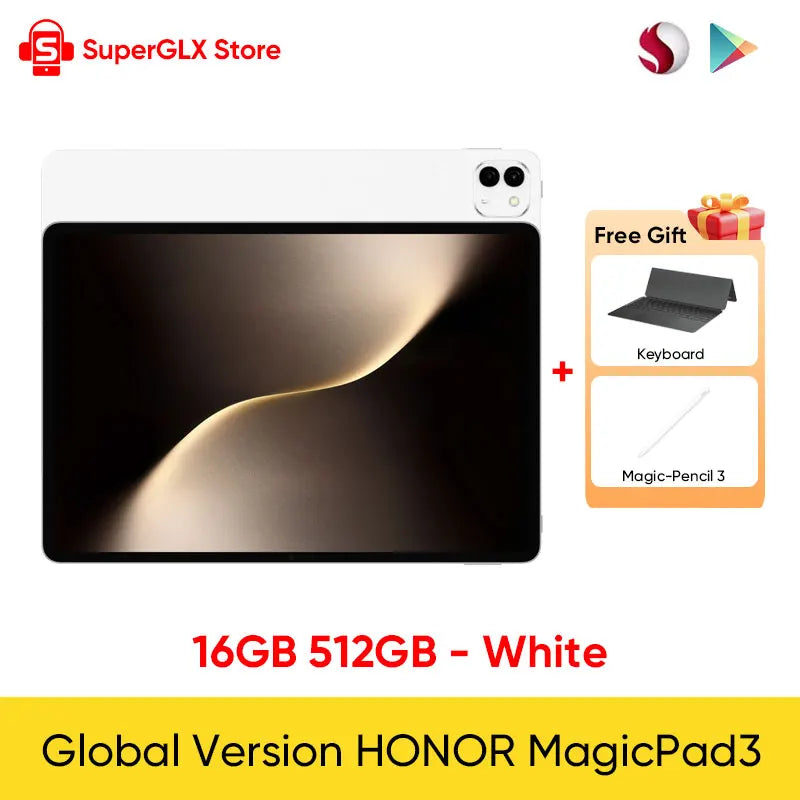 Global Version Original HONOR MagicPad 3 Tablet Snapdragon 8 Gen 3 13.3'' LCD 165Hz HONOR Eye Comfort Display 12450mAh Battery