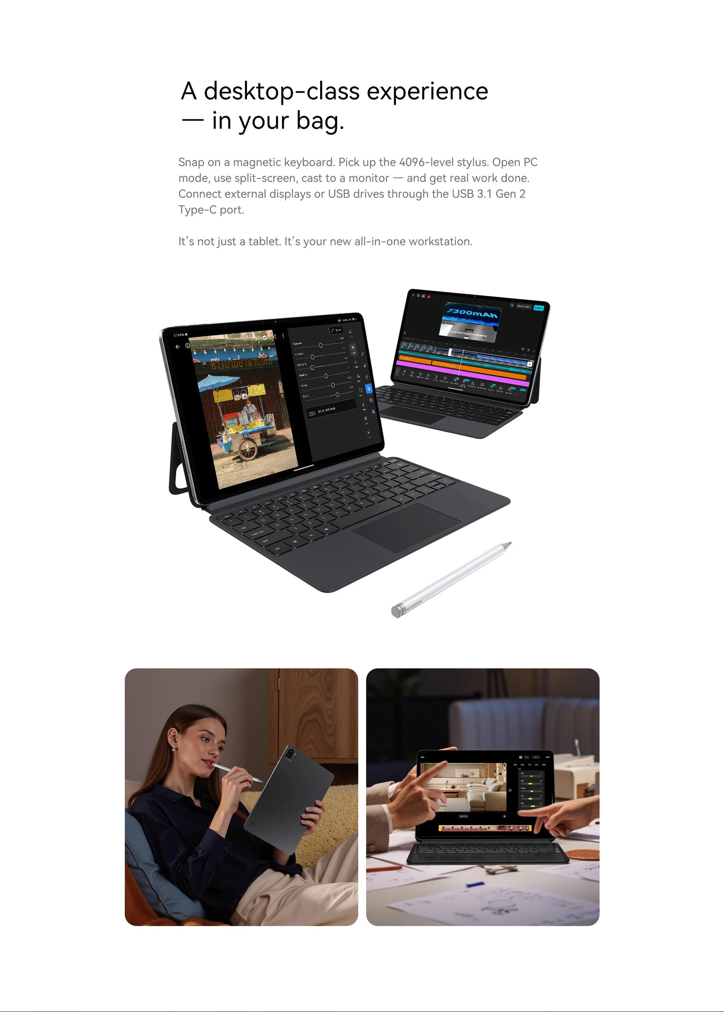 World Premiere ALLDOCUBE Ultra Pad 13'' 2.8K 144Hz Tablet Snapdragon 7+Gen3 18GB RAM 256GB ROM Android 15 15000mAh Cube AI