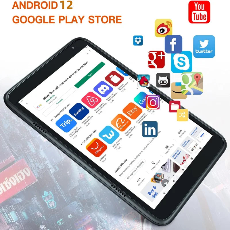 8 INCH Android 12 RAM 3GB+32GB ROM QP80 MTK8168 Tablet Quad Core IPS Screen Quad Core Rear 13.0MP WIFI Dual Camera