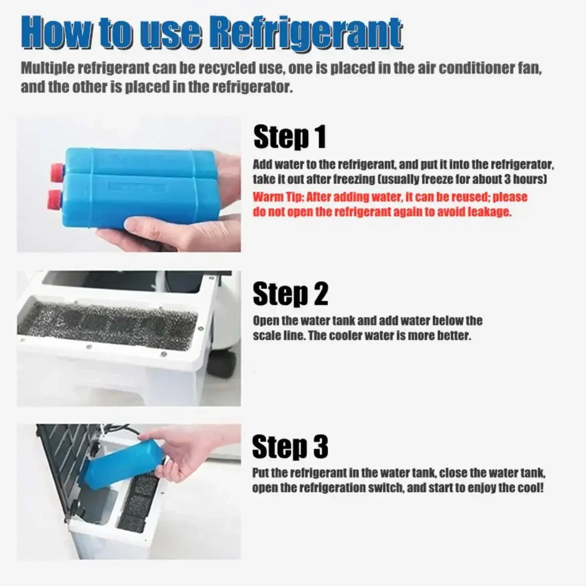 70W Portable Air Conditioner Conditioning Fan Humidifier Cooler Cooling 220V Air Conditioner Timed Cooling Fan Humidifier+Gift