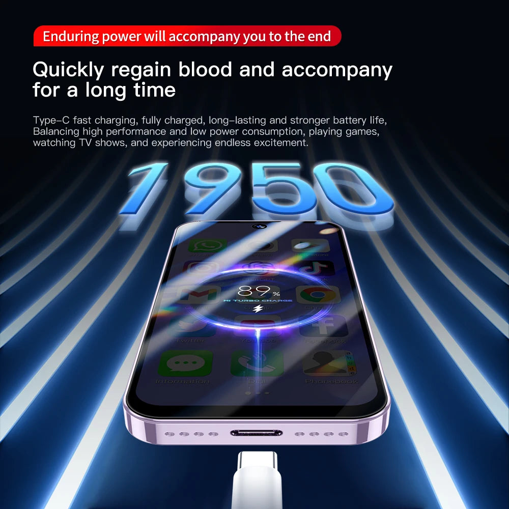 SOYES XS19 Pro 3GB RAM 32GB ROM Android 12.0 Smartphone 1950mAh Face ID 4G LTE Type-C OTG 3.88‘’ Screen Small Phone