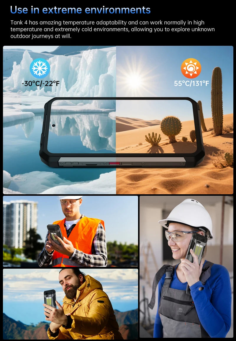 8849 Tank 4 Unihertz Rugged Smartphone Projector 720P 100 Lumens 6.78'' AMOLED 512G Android14 11600mAh 5G Dimensity 7300 120Hz