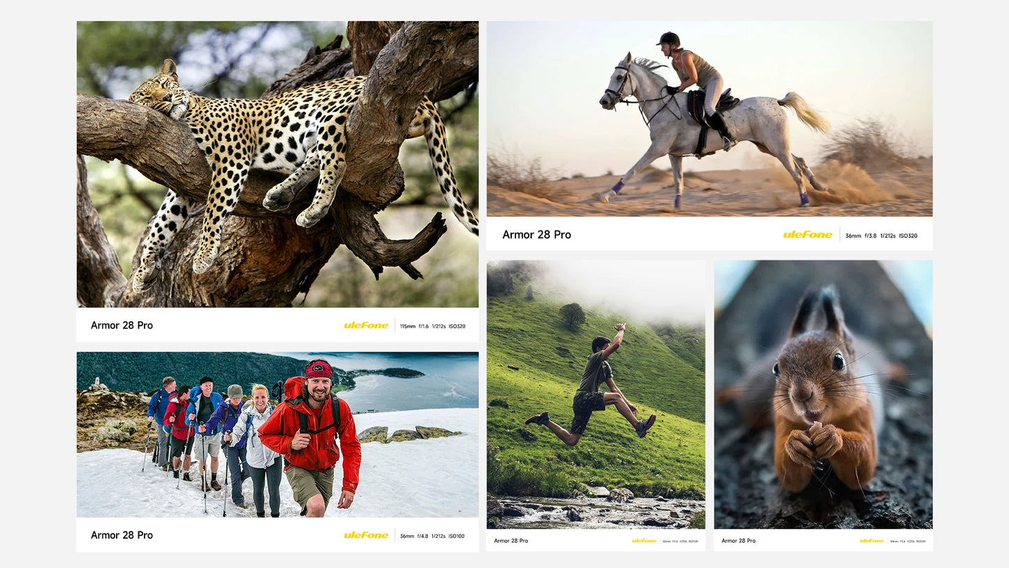 Ulefone Armor 28 Pro 5G AI Rugged Phone 512GB ROM Smartphone 120W MTK Dimensity 7300 10600mAh 6.67”AMOLED 64MP Mobile phone