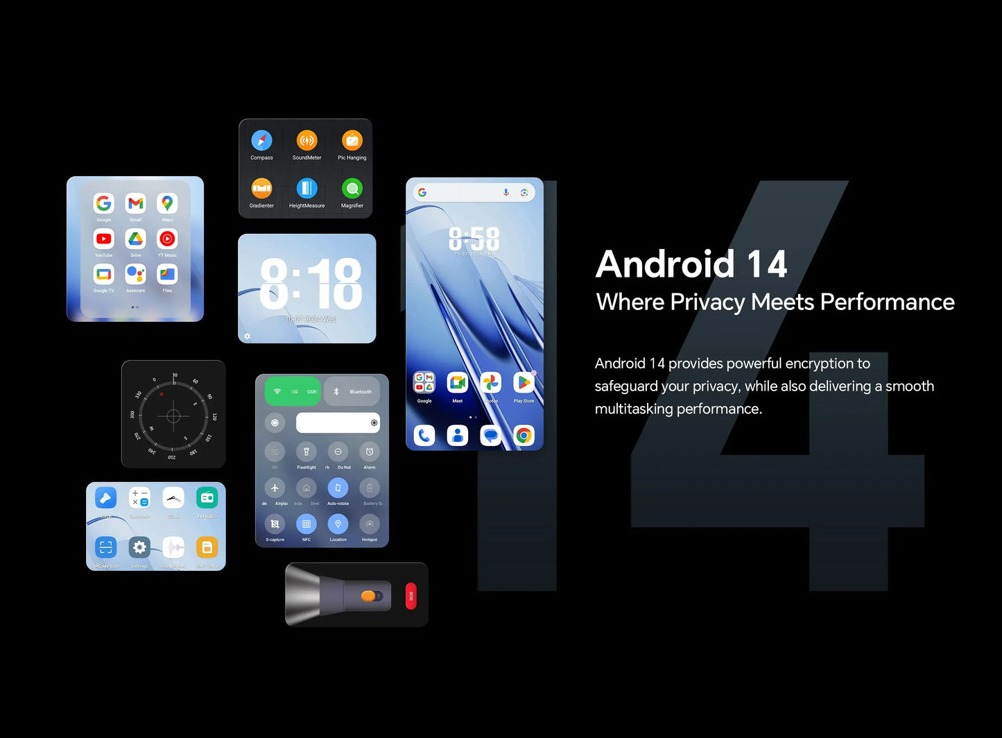 Oukitel WP52 5G Rugged Smartphone Android14 16GB+256GB 6500mAh Mobile Phone 48MP NFC Cell Phone