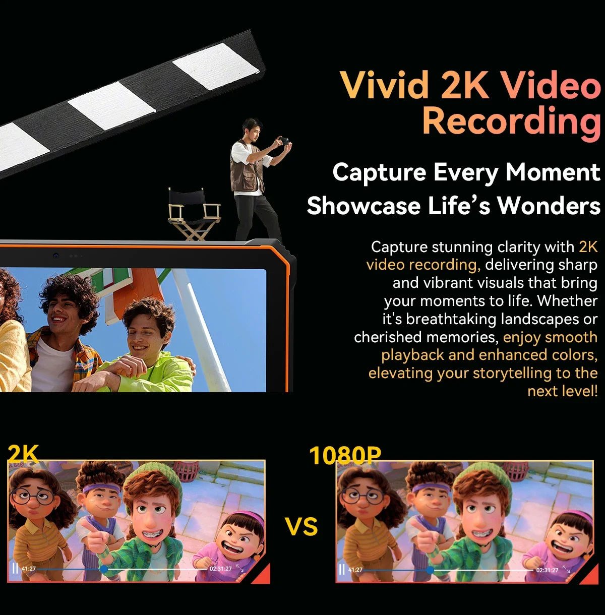 Blackview Active 10 Pro 5G Rugged Tablets 11" FHD+ Display 12GB 256G/512GB Android 14 30000mAh Battery 108MP Camera MTK 7300