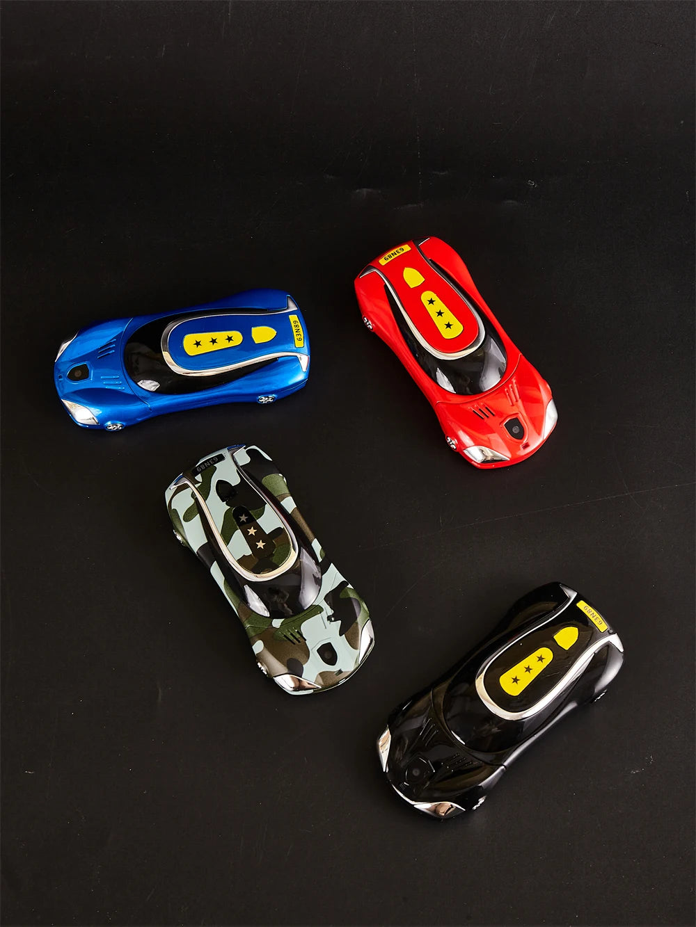 Car Shape Push Button Mobile Phone 1.8 Inch Mini Student Dual Sim 0.3MP CellPhone MP3 Wireless FM Luxury Type-C Telephone