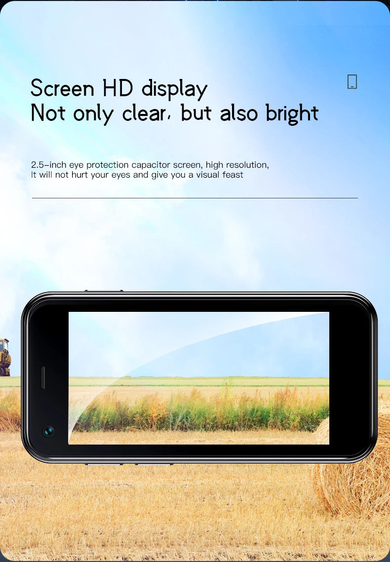 SOYES XS13 Mini Android9.0 Cellphone 2GB RAM 16GB ROM Dual SIM TF Card Slot 5MP Camera Google Play Store Small Smartphone Gifts